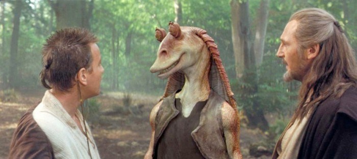 Which singer wanted to play Jar Jar Binks before the role was given to Ahmed Best
